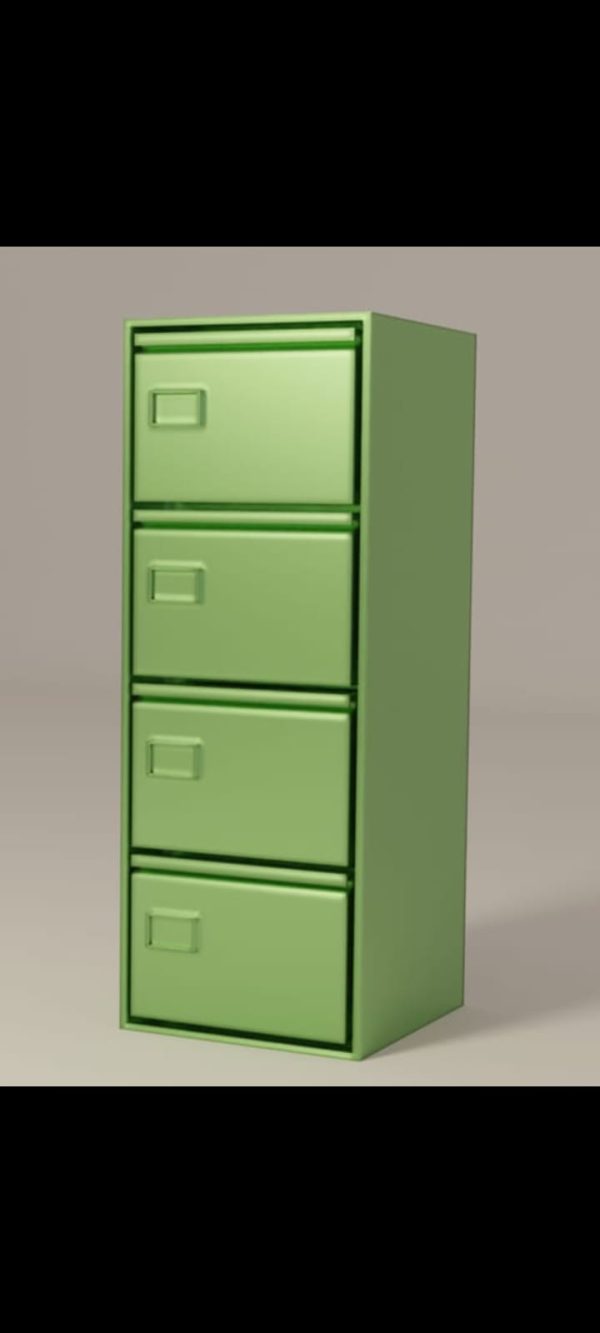 4-DRAWER MS WOOD SHEET OFFICE FILING CABINET - Image 4