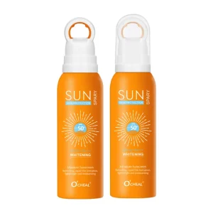 O'CHEAL Hydrating Sunblock Spray SPF 50 High Efficiency Sunscreen Spray Anti-aging Anti Wrinkle Moisturizing Whitening Sunscreen Spray.