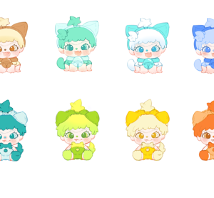 Miniso Wakuku Cat vs Dog Battle Figure.