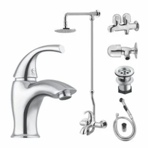 Bath Set Complete 8 Pieces Artic Series 4707: