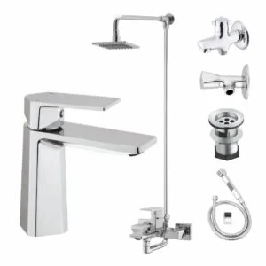 Bath Set Complete 8 Pieces Diamond Series 7107: