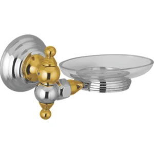Faisal Sanitary Soap dish 4104 Chrome gold Elegant Metal