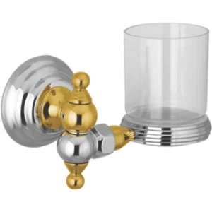 Faisal Sanitary Tooth brush holder 4105 Chrome gold Elegant Metal