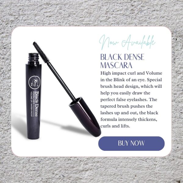 Rivaj UK Black Dense Waterproof Mascara