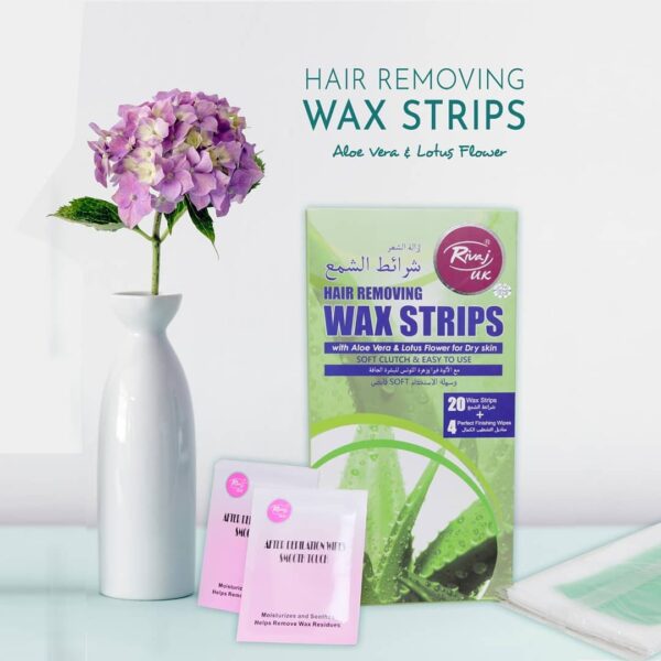 Rivaj UK Aloe Vera & Lotus Flower Body Wax Strips