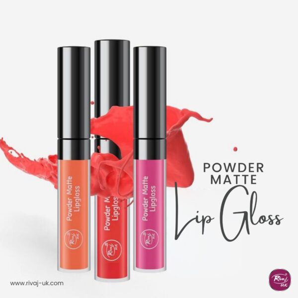 Rivaj UK Powder Matte Super Lasting Lip Gloss - 20 Beautiful Shades