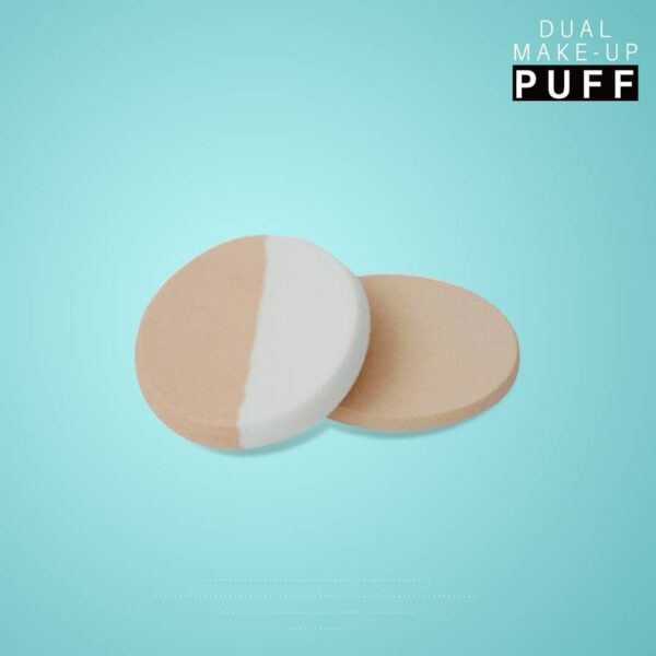 Rivaj UK Dual Makeup Tone Puff (Round Shape)