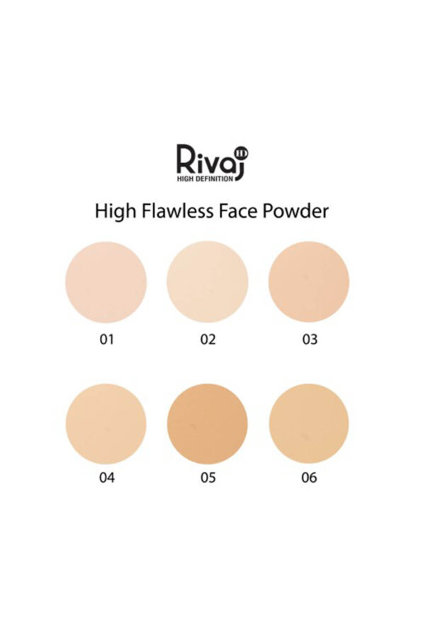 Rivaj UK Porcelain Flawless All Day Face Powder (8gm) - 6 Beautiful Shades - Image 2