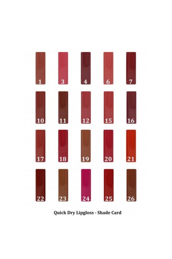 Rivaj UK Quick Dry Waterproof Lip Gloss - 20 Beautiful Shade - Image 2