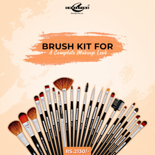 Christine Professional Artistic Makeup Large Brush Kit 23 Pieces