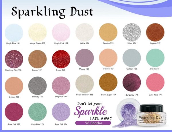 Christine Sparkling Dust Eye Shade - 24 Beautiful Shade Shades - Image 2