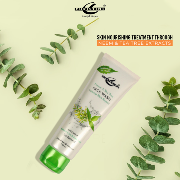 Christine Neem & Tea Tree Face Wash Intense Skin Repair 110ml