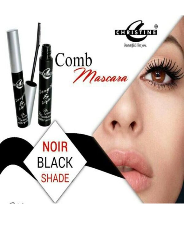 Christine Waterproof Comb Mascara - Black