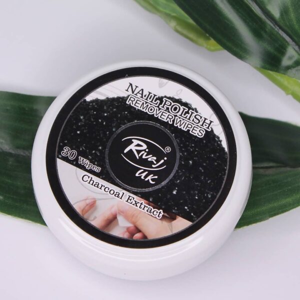 Rivaj UK Nail Polish Remover Wipes (Charcoal)