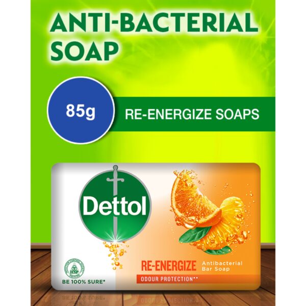 Dettol Antibacterial Reenergize Soap 85g