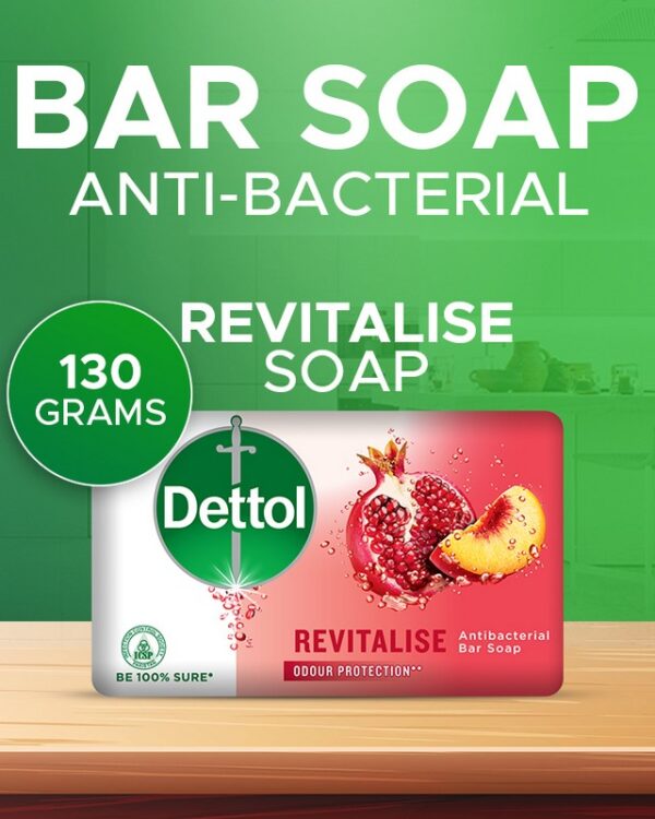 Dettol Antibacterial Revitalise Soap 130g
