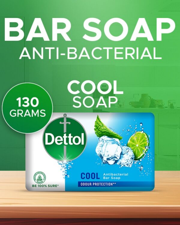 Dettol Antibacterial Cool Soap 130g