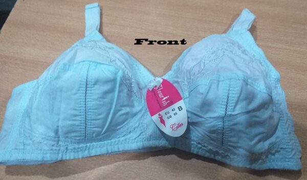 Flourish Citin Cotton Sky Blue Color Bra - Image 2