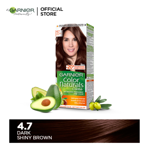 Garnier Color Naturals 4.7 Dark Shiny Brown Hair Color