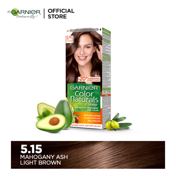 Garnier Color Naturals 5.15 Mahogany Ash Light Brown Hair Color