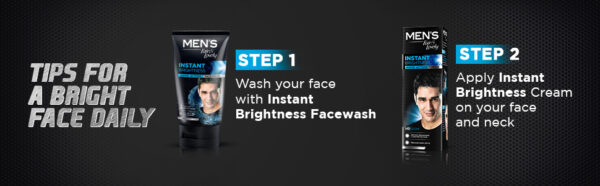 Fair and lovely Men Instant Brightness Rapid Action Face Wash - 50gm - Image 4