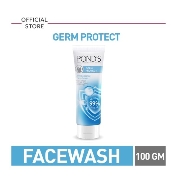 Pond's Germs Protect Antibacterial Fights Pimples Face Wash - 100gm