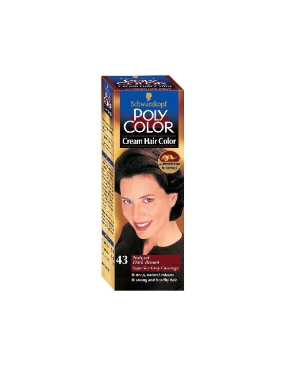 Poly Color Cream Hair Color - Natural Dark Brown - 43 - Image 3