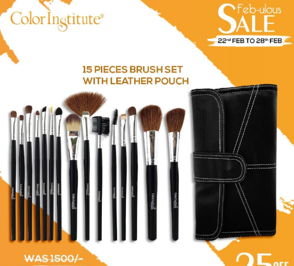 Color Institute Professional 15 Piece Leather Brush Set - Image 3