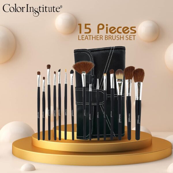 Color Institute Professional 15 Piece Leather Brush Set - Image 2