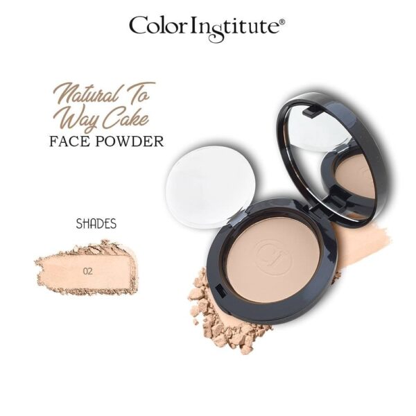 Color Institute Natural Two Way Cake Face Powder - Shade No 02