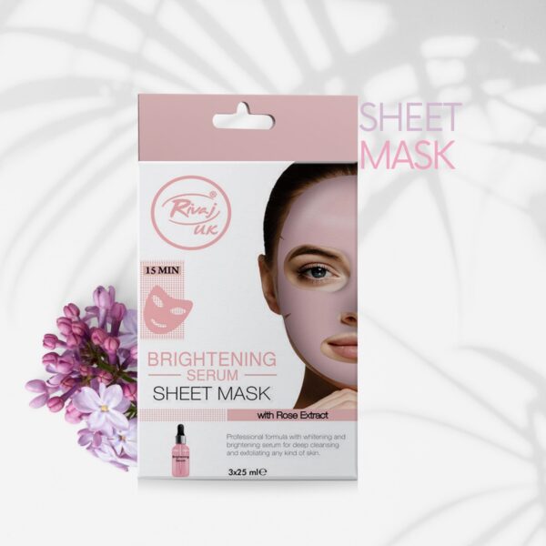 Rivaj UK Brightening Serum Sheet Face Mask (3 Sheets)