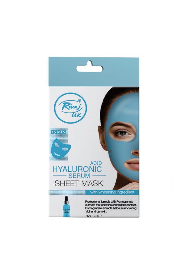 Rivaj UK Hyaluronic Acid Serum Sheet Face Mask (3 Sheets) - Image 2