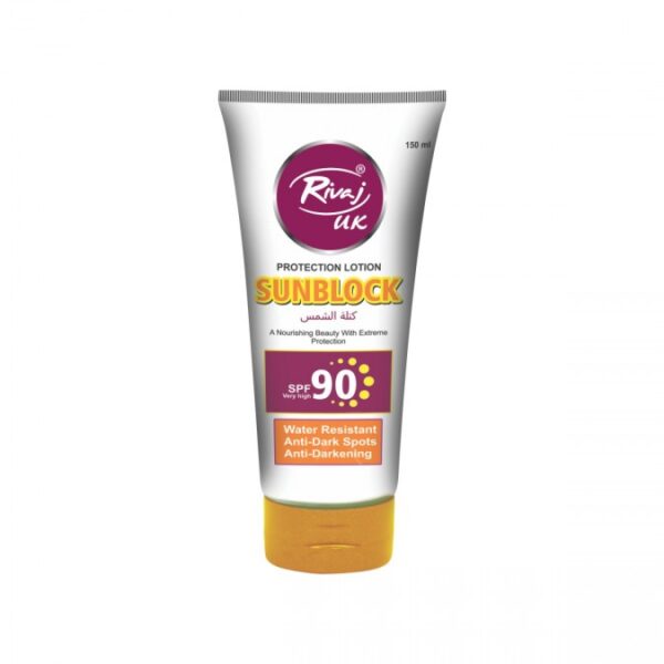 Rivaj UK Protection Lotion Sunblock SPF90 - 50 ml AND 150 ml - Image 2