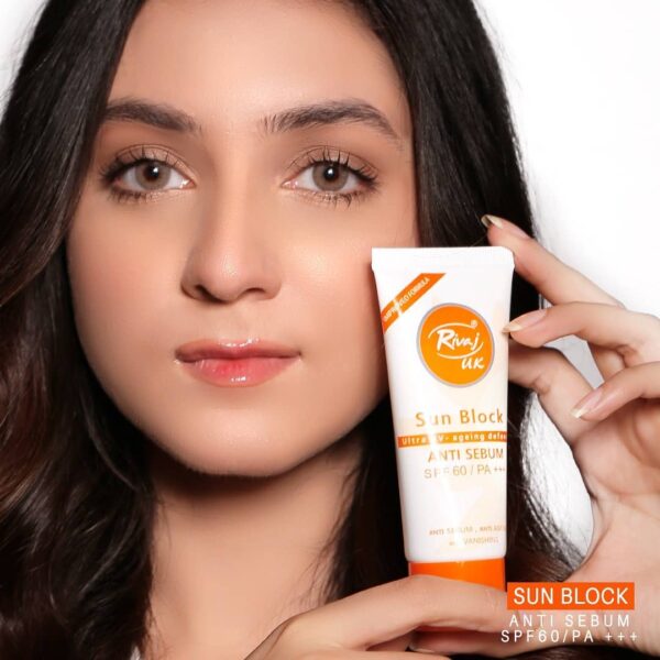 Rivaj UK Anti-Sebum Sunblock SPF60 (50ml)