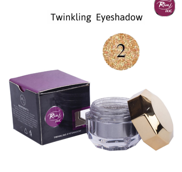 Rivaj UK Twinkling Glitter Eyeshadow - Shade 02