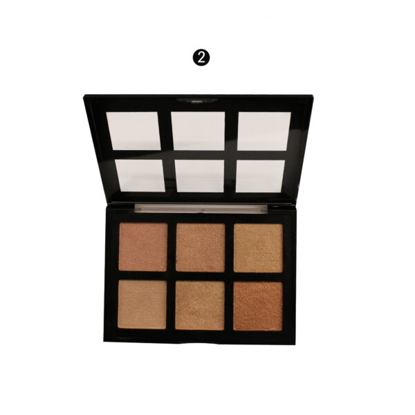Rivaj UK 6 in 1 Glowing Highlighter Palette (Group 02) - Image 2
