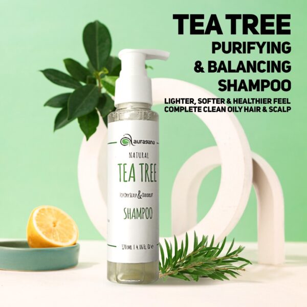 Auragano Dry Scalp & Anti Dandruff Tea Tree Shampoo - 120ml