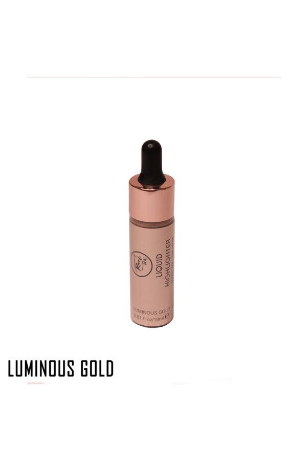 Rivaj UK Long Lasting Liquid Highlighter (Luminous Gold) - Image 2