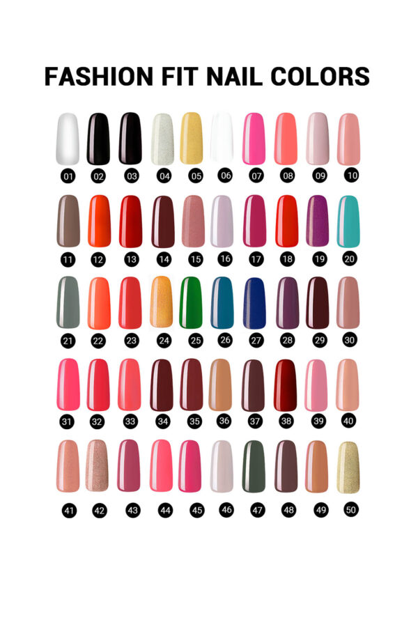 Rivaj UK Fashion Fit Nail Color (5ml) - 50 Beautiful Shades - Image 2