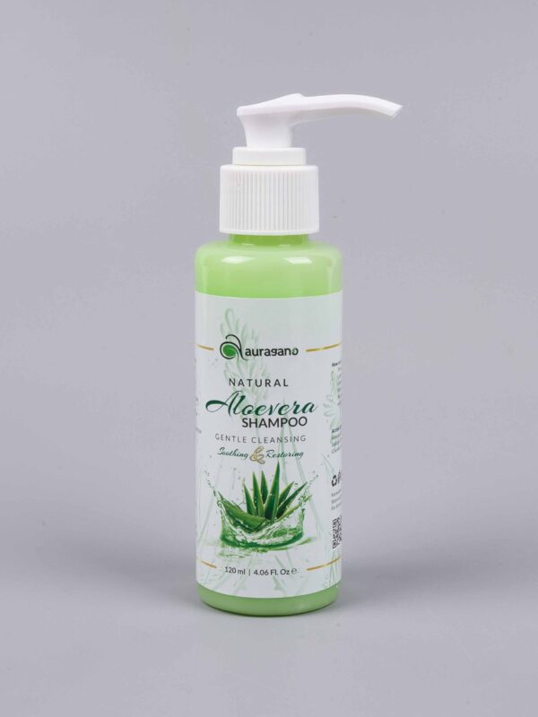 Auragano Gentle Cleansing Natural Aloevera Shampoo - 120ml - Image 2