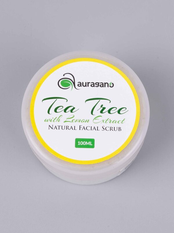 Auragano Tea Tree with Lemon Extract Facial Scrub - 100ml - Image 4