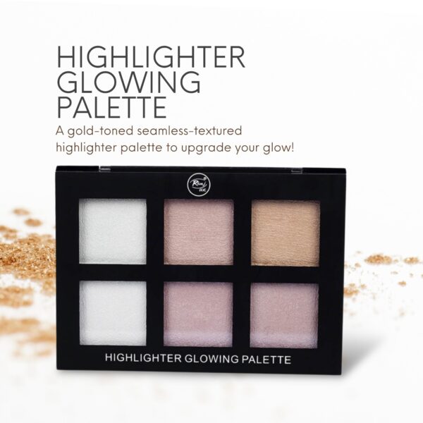 Rivaj UK 6 in 1 Glowing Highlighter Palette (Group 01)