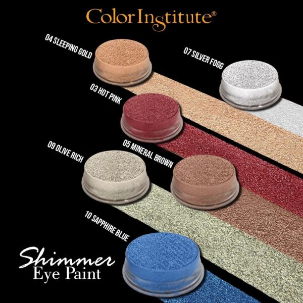 Color Institute Shimmer Eyeshadow Paint New - 12 Beautiful Shades