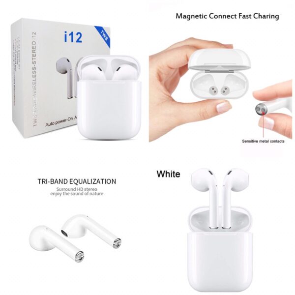 i12 TWS Bluetooth 5.1 Wireless AirPods - Image 3
