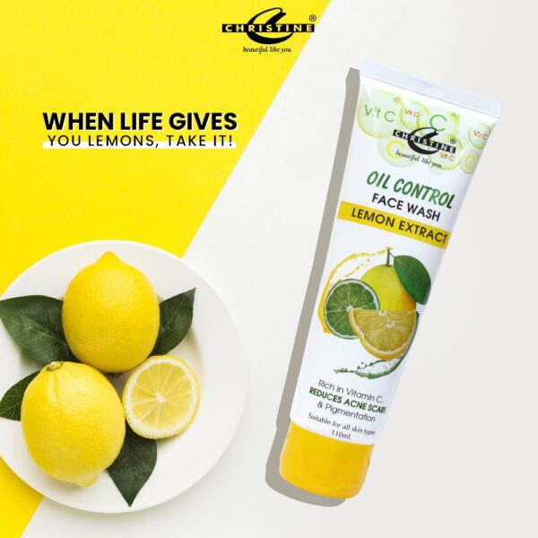 Christine Oil Control Lemon Extract Face Wash - 110ml
