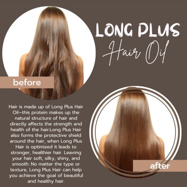 Long Plus Hair Oil 150ml - Image 3