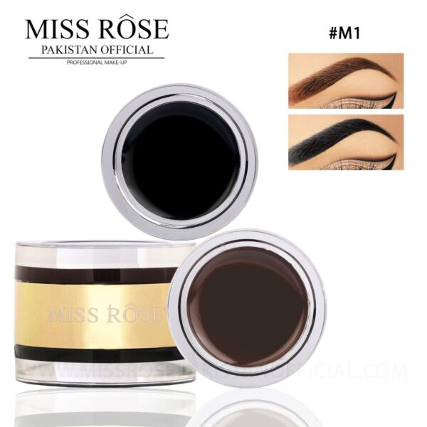 Miss Rose Gel 2 in 1, One Kajal & One Gel Liner - Image 3