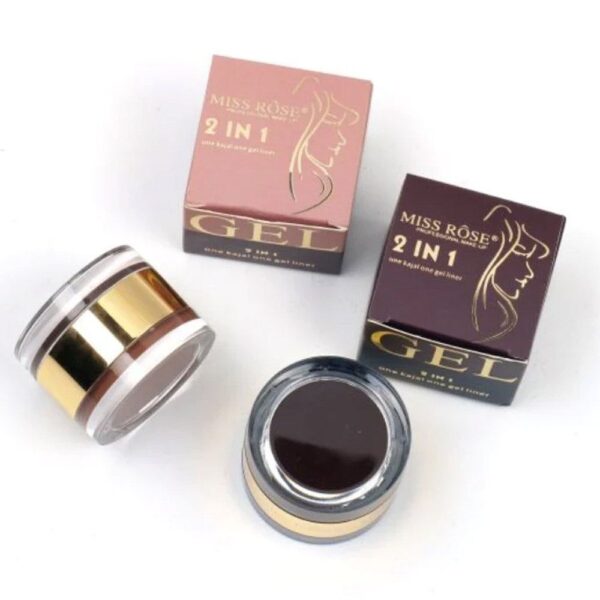 Miss Rose Gel 2 in 1, One Kajal & One Gel Liner