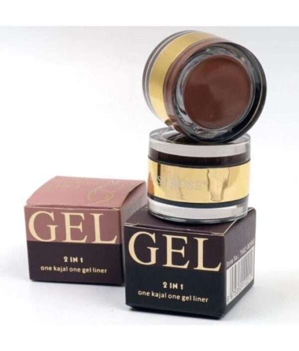 Miss Rose Gel 2 in 1, One Kajal & One Gel Liner - Image 5