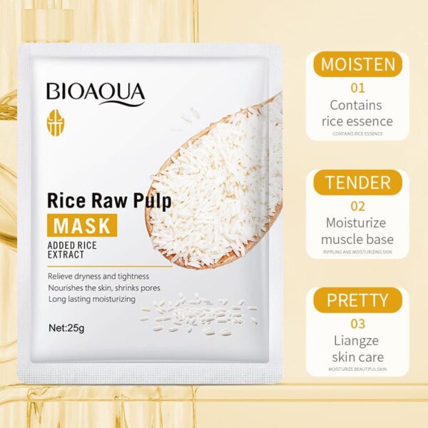 BIOAQUA Pack Of 3 White Rice Skincare Products Set. - Image 5